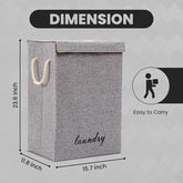 Laundry Basket Dirty Washing Clothes Storage Folding Bin Bag Hamper With Lid